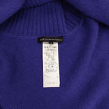 23区 洗える ウールカシミヤ ニットポンチョ セーター ニット 24SS ブルー レディース ニジュウサンク【中古】6-0801T∞