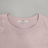 23区 SLOW 23区 MVSコットン デザイン ロゴ 半袖Ｔシャツ カットソー 24SS ピンク レディース ニジュウサンク【中古】6-0611S∞