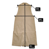 nest Robe UpcycleLino ノースリーブトレンチベスト 01231-1305 リネンコットンロングベスト 23SS ベージュ レディース ネストローブ【中古】6-0403M♪