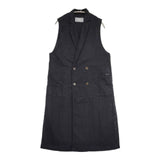 nest Robe/UpcycleLino ノースリーブトレンチベスト 01231-1305 ベスト 23SS ネイビー系 レディース ネストローブ/アップサイクルリノ【中古】6-0624M∞