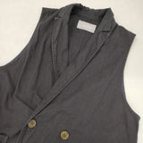 nest Robe/UpcycleLino ノースリーブトレンチベスト 01231-1305 ベスト 23SS ネイビー系 レディース ネストローブ/アップサイクルリノ【中古】6-0624M∞