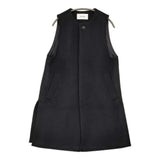 nest Robe 二重織りビーバー ロングジレ 01224-1279 ベスト 22AW ブラック レディース ネストローブ【中古】6-0219T♪