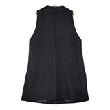 nest Robe 二重織りビーバー ロングジレ 01224-1279 ベスト 22AW ブラック レディース ネストローブ【中古】6-0219T♪
