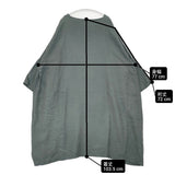 nest Robe 01193-1302 リネンドルマントラペーズワンピース ワイドシルエット ワンピース グリーングレー レディース ネストローブ【中古】6-0511M△