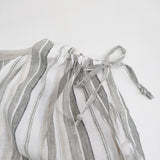 nest Robe リネンストライプジレドレス 24SS 01241-1039 サイズF ワンピース ホワイト グリーン レディース ネストローブ【中古】6-0506S◎