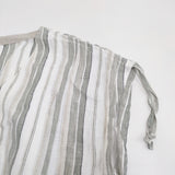 nest Robe リネンストライプジレドレス 24SS 01241-1039 サイズF ワンピース ホワイト グリーン レディース ネストローブ【中古】6-0506S◎