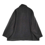nest Robe ウールカシミヤフリースジャケット 定価71500円 01234-1052 コート 23AW チャコールグレー レディース ネストローブ【中古】6-0219A♪