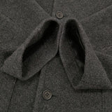 nest Robe ウールカシミヤフリースジャケット 定価71500円 01234-1052 コート 23AW チャコールグレー レディース ネストローブ【中古】6-0219A♪