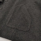 nest Robe ウールカシミヤフリースジャケット 定価71500円 01234-1052 コート 23AW チャコールグレー レディース ネストローブ【中古】6-0219A♪