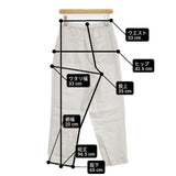 nest Robe リネン ファティーグ パンツ 01214-1146 パンツ オフホワイト レディース ネストローブ【中古】6-0523M∞