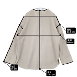 23区 コンプレストパイル ノーカラー アウター 定価36300円 ウール ノーカラージャケット 23AW グレージュ レディース ニジュウサンク【中古】6-0820T∞