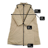 Yarmo キルティングラボコート 定価63800円 YAR-24AW CO32 オーバーサイズ ビッグシルエット コート ベージュ レディース ヤーモ【中古】6-0904T♪