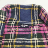 45R/45rpm 24AW インドネルのカシュクール 定価49500円 チェック ブラウス シャツ ピンク 多色 レディース フォーティーファイブアールピーエム【中古】6-0312M◎
