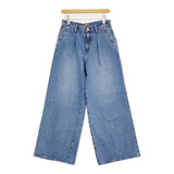NEEDBY heritage ARRON 定価20900円 N1CW01137IMB サイズ26 ワイド デニムパンツ 25SS ブルー レディース ニードバイヘリテージ【中古】6-0307G♪