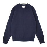 Vincent et Mireille クルーネック セーター ニット 定価12500円 VM15FK-01 ウール リブ セーター ニット ネイビー レディース バンソンエミレイユ【中古】6-0820T∞