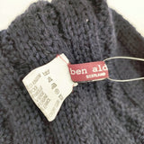 ben alder ケーブルニット 耳当て付き 72531-41305E ウール ニット帽 帽子 ニットキャップ ネイビー レディース ベンアルダー【中古】6-0921T◎