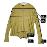 45R/45rpm 天竺フリルTシャツ 定価19800円 ニットソー セーター ニット イエロー系 レディース フォーティーファイブアールピーエム【中古】6-0624M∞