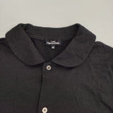 tricot COMME des GARCONS ウール ハイゲージ 丸襟ニット ブラウス シャツ AD2014 ブラック レディース トリココムデギャルソン【中古】6-0726T∞