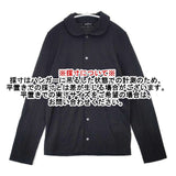 tricot COMME des GARCONS ウール ハイゲージ 丸襟ニット ブラウス シャツ AD2014 ブラック レディース トリココムデギャルソン【中古】6-0726T∞