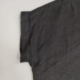 fog linen work リトアニアリネン ボートネック ブラウス シャツ ブラック レディース フォグリネンワーク【中古】6-0611S∞