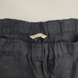 fog linen work リトアニアリネン サイズM ヘリンボーン パンツ イージー パンツ ネイビー レディース フォグリネンワーク【中古】6-0329M♪