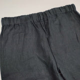 fog linen work リトアニアリネン サイズM ヘリンボーン パンツ イージー パンツ ネイビー レディース フォグリネンワーク【中古】6-0329M♪