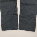 fog linen work リトアニアリネン サイズM ヘリンボーン パンツ イージー パンツ ネイビー レディース フォグリネンワーク【中古】6-0329M♪