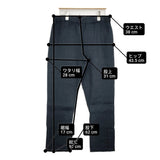 fog linen work リトアニアリネン サイズM ヘリンボーン パンツ イージー パンツ ネイビー レディース フォグリネンワーク【中古】6-0329M♪
