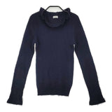 MARGARET HOWELL カシミヤ カシミア リブ セーター ニット ネイビー レディース マーガレットハウエル【中古】6-0726T∞