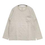 nest Robe コットン ポケット 01153-2164 長袖Ｔシャツ カットソー ロンＴ グレー レディース ネストローブ【中古】6-0624M∞