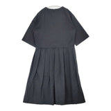 MARGARET HOWELL 578-5157001 SOFT COMPACT COTTON 定価63000円 日本製 サイズ1 ワンピース 25SS ブラック レディース マーガレットハウエル【中古】6-0511M△