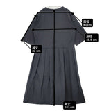 MARGARET HOWELL 578-5157001 SOFT COMPACT COTTON 定価63000円 日本製 サイズ1 ワンピース 25SS ブラック レディース マーガレットハウエル【中古】6-0511M△