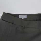 MARGARET HOWELL FLANNEL WOOL プリーツスカート 定価53900円 578-4232007 ロングスカート 24AW カーキ レディース マーガレットハウエル【中古】6-0726T∞