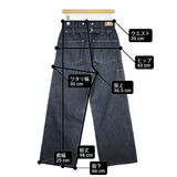 MARGARET HOWELL/EDWIN ORGANIC COTTON DENIM 20周年 578-3242007 W28L29 デニムパンツ ネイビー レディース マーガレットハウエル/エドウィン【中古】6-0624G∞
