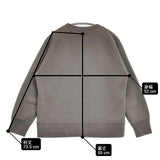 MHL./LOOPWHEELER 吊り裏毛 595-4269501 LIGHT LOOPBACK COTTON トレーナー スウェット 24AW グレー レディース エムエイチエル/ループウィラー【中古】6-0624M∞
