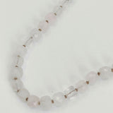 MARGARET HOWELL ローズクォーツ 定価25300円 ROSE QUARTZ Necklace ストーン ネックレス 薄ピンク レディース マーガレットハウエル【中古】6-0530G∞
