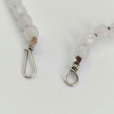 MARGARET HOWELL ローズクォーツ 定価25300円 ROSE QUARTZ Necklace ストーン ネックレス 薄ピンク レディース マーガレットハウエル【中古】6-0530G∞