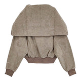ALWEL 新品 フリースクロップトジャケット 定価28600円 FLEECE-9 ブルゾン 24AW モカ ベージュ レディース オルウェル【中古】6-0904T♪#