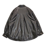 BEARDSLEY 15 quinze レザーダウンジャケット 定価132000円 ジャケット 25AW ブラック レディース ビアズリー【中古】6-0227T♪