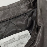 BEARDSLEY 15 quinze レザーダウンジャケット 定価132000円 ジャケット 25AW ブラック レディース ビアズリー【中古】6-0227T♪