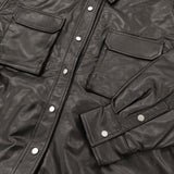 BEARDSLEY 15 quinze レザーダウンジャケット 定価132000円 ジャケット 25AW ブラック レディース ビアズリー【中古】6-0227T♪
