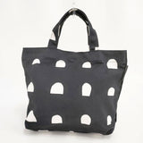 marimekko ITALIA柄 キャンバス トートバッグ ブラック ホワイト レディース マリメッコ【中古】6-0521G∞