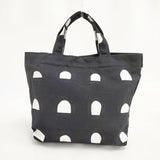 marimekko ITALIA柄 キャンバス トートバッグ ブラック ホワイト レディース マリメッコ【中古】6-0521G∞