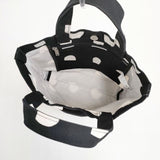 marimekko ITALIA柄 キャンバス トートバッグ ブラック ホワイト レディース マリメッコ【中古】6-0521G∞