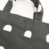 marimekko ITALIA柄 キャンバス トートバッグ ブラック ホワイト レディース マリメッコ【中古】6-0521G∞