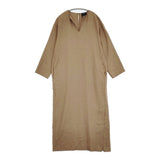conte コンテ グラスワンピース 定価39600円 スリット ワンピース 25SS ブラウン レディース【中古】6-0304M♪