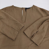 conte コンテ グラスワンピース 定価39600円 スリット ワンピース 25SS ブラウン レディース【中古】6-0304M♪