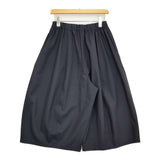 Curensology ウールトロドロストパンツ クロップド サルエル イージー ワイド パンツ ネイビー レディース カレンソロジー【中古】6-0401M♪