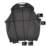 かぐれ ヤクウールVネックニット 定価19800円 GAA7-22S003 セーター ニット 25AW チャコールグレー レディース かぐれ【中古】6-0227T♪