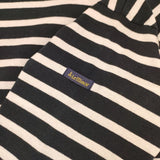 Le Minor フランス製 ボーダー ワイド 長袖Ｔシャツ カットソー ロンＴ ネイビー ホワイト レディース ルミノア【中古】6-0624M∞